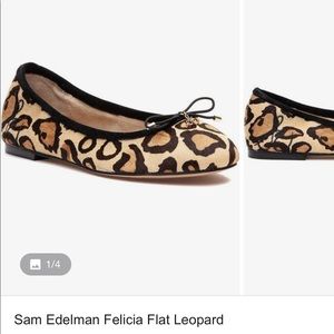 SamEdelman Felicia Leopard flats NWOT